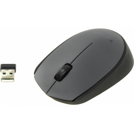 мышь logitech m170 wireless usb grey (910-004642)