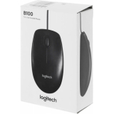 Мышь Logitech B100 Optical Black USB OEM (910-006605)