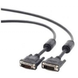 Кабель DVI-D (25M/25M) 1.8 м (пакет) dual link, двойное экранированние, ферритовые кольца, черный (Gembird CC-DVI2-BK-6)
