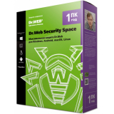 Лицензия Dr.Web Security Space КЗ на 1 ПК на 2 года (LHW-BK-24M-1-A3) (электронно) [№ росреестра 282]