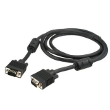 Кабель VGA (15M/15M) 1.8 м (пакет) тройное экранированние, ферритовые кольца, черный (Gembird CC-PPVGA-6B)