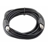Кабель USB 2.0 AM/BM 4.5 м (пакет) экранированный, позолоченные контакты, черный (Gembird CCP-USB2-AMBM-15)