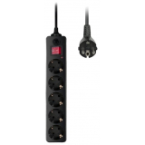 Фильтр питания Buro 500SH-10-B 10м (5 розеток) черный