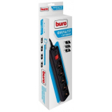 Сетевой фильтр Buro 500SH-3-B, 3 м