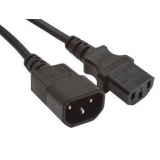 Кабель питания 1.5 м удлинитель, разъемы IEC-320 С19/C20, 1.5 кв. мм, макс. ток 16A, черный (Gembird PC-189-C19)