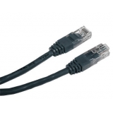 Патч-корд UTP Cat.5e литой 2м черный (Gembird PP12-2M/BK)